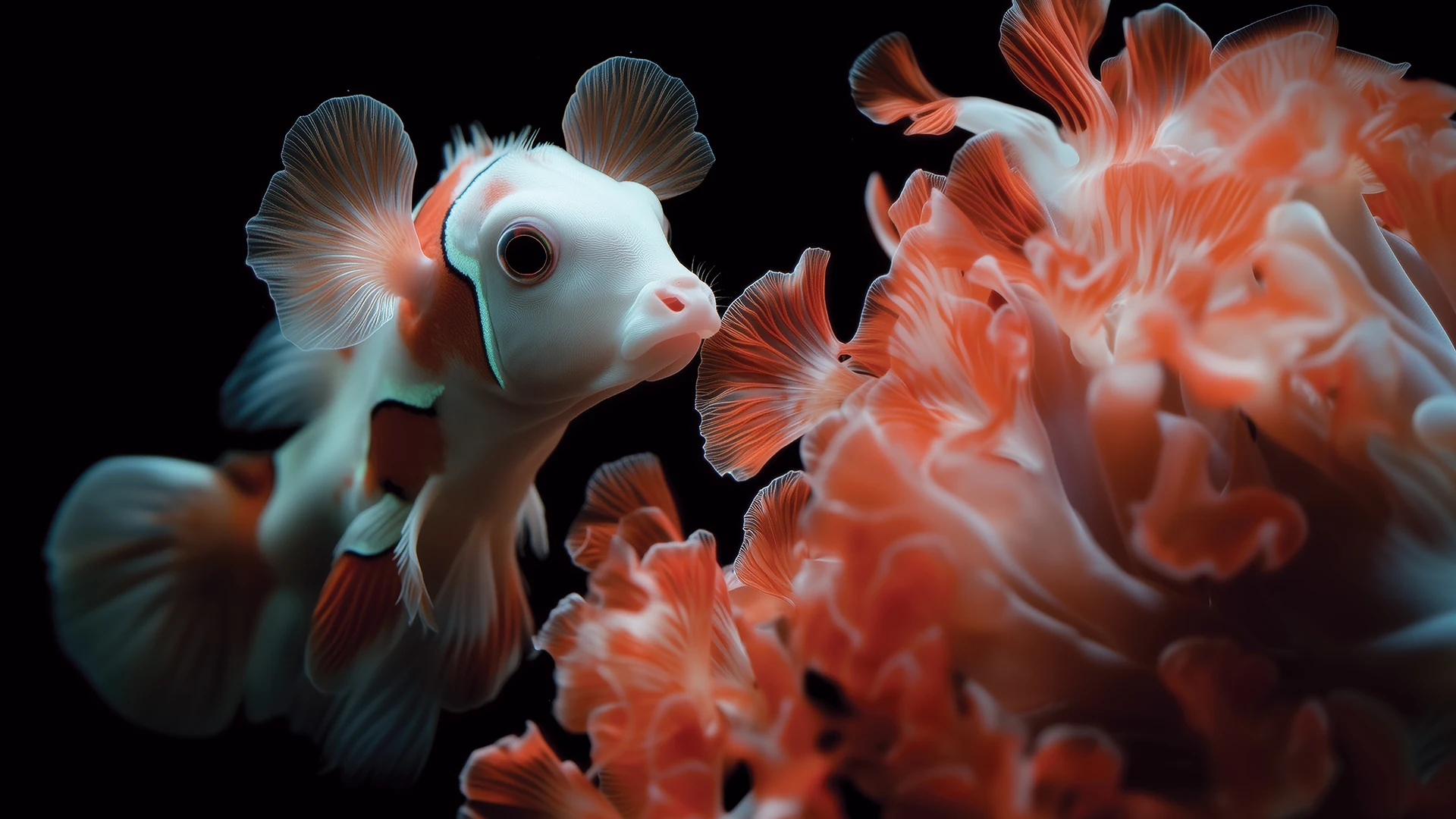 Mucca-Pesce Pagliaccio — opera originale, specie immaginaria di Natura Mirabilis