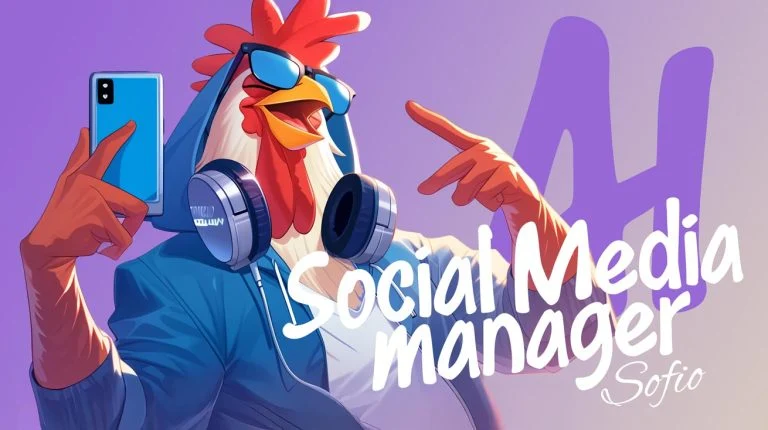 Sofio — Social manager / illustrazione originale del personaggio