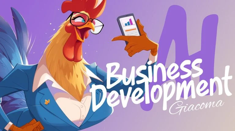 Giacoma — Business developer / illustrazione originale del personaggio